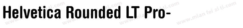 Helvetica Rounded LT Pro字体转换